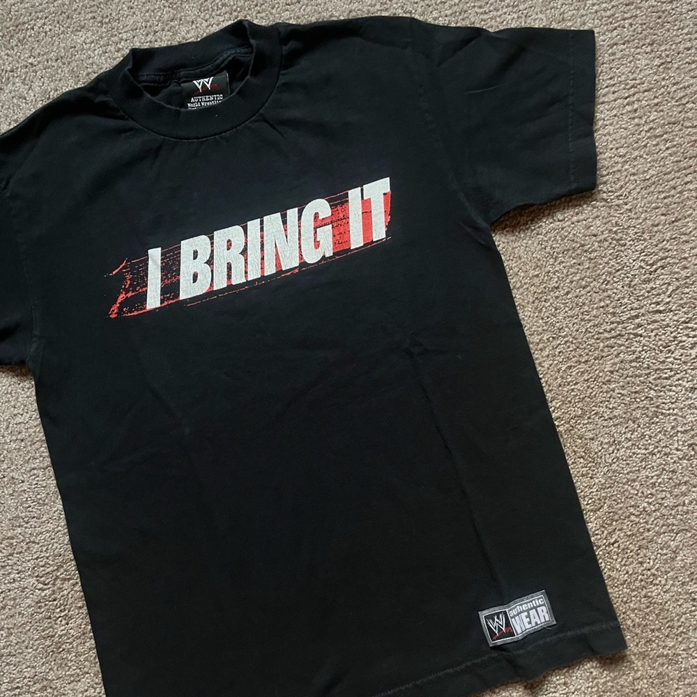 VTG 00’s / Y2K WWE The Rock “I Bring It” Black Tee - Picture 3 of 5